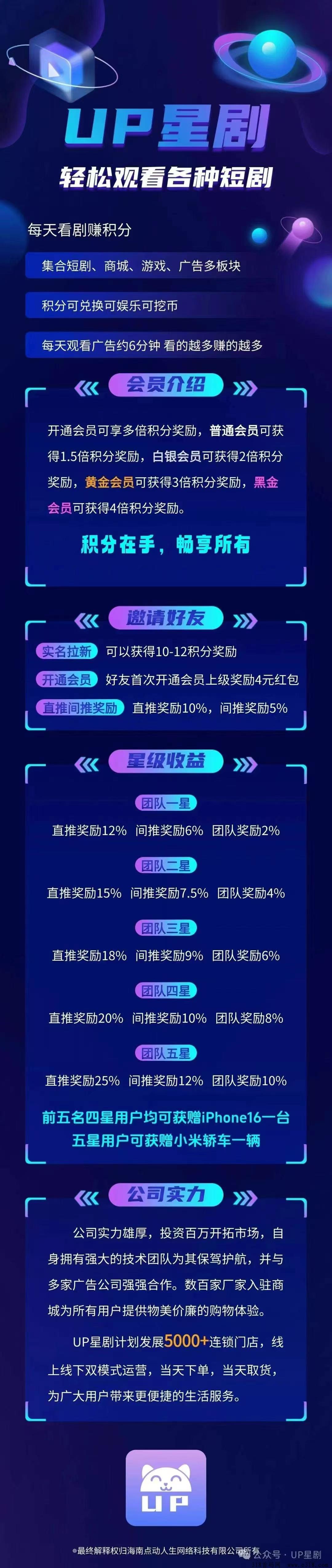 up星剧，刚出0撸对接团队长，扶持拉满