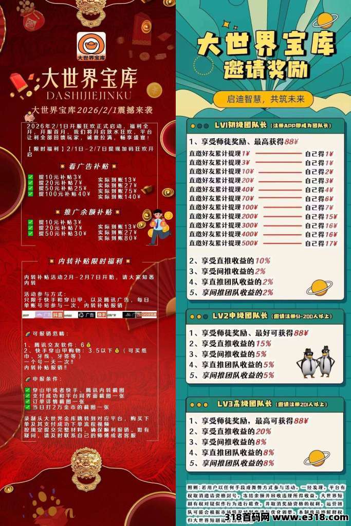 大世界宝库首码：零撸广告赚，不养机保底收益高，开启财富新通道！