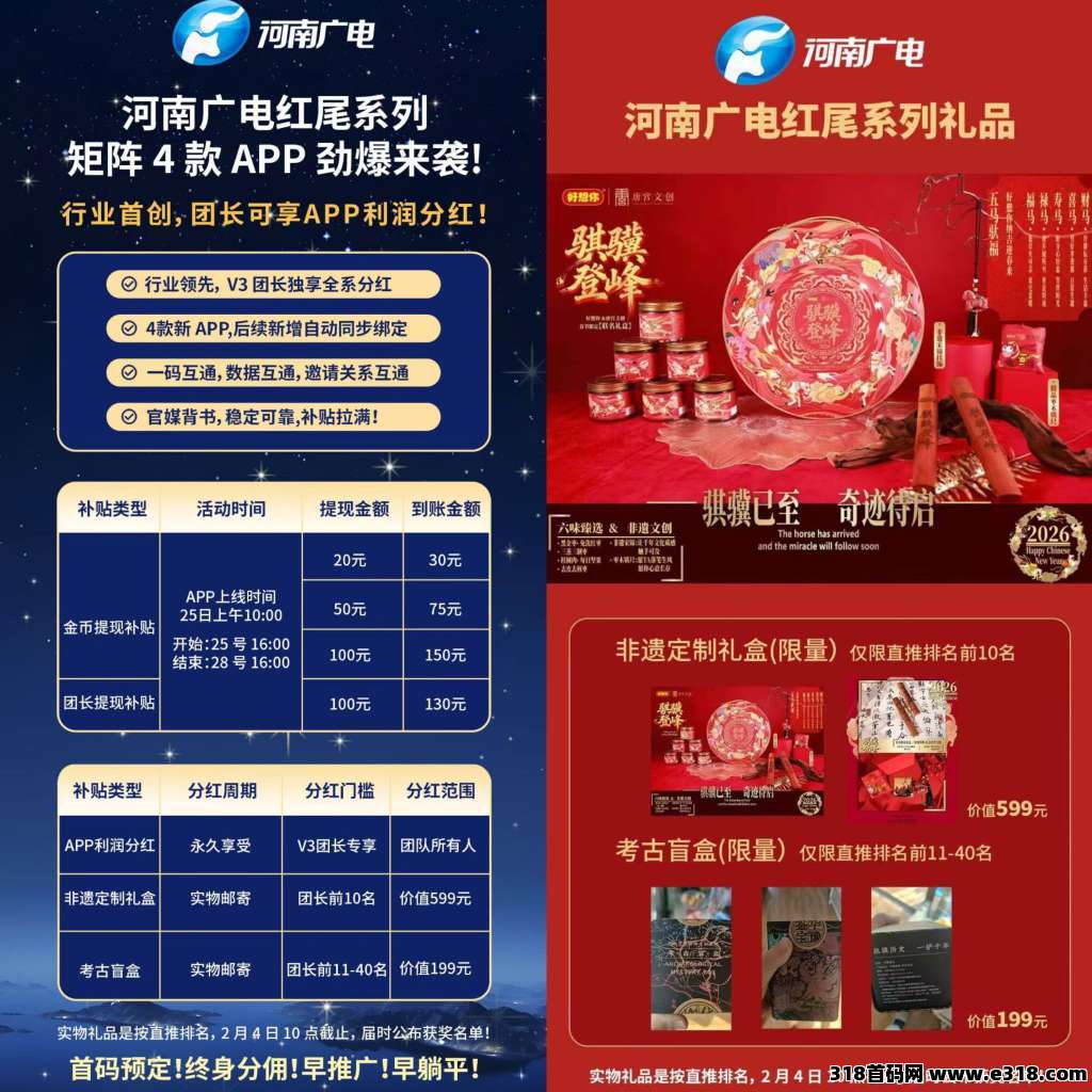 首码红尾鹤零撸广告，首码红利，扶持力度空前，不养机保底收益高
