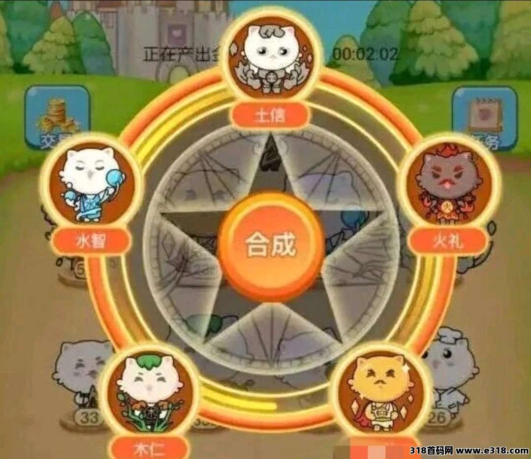 ​我有招财猫玩法解析，合成与市场交换实现稳定收溢！