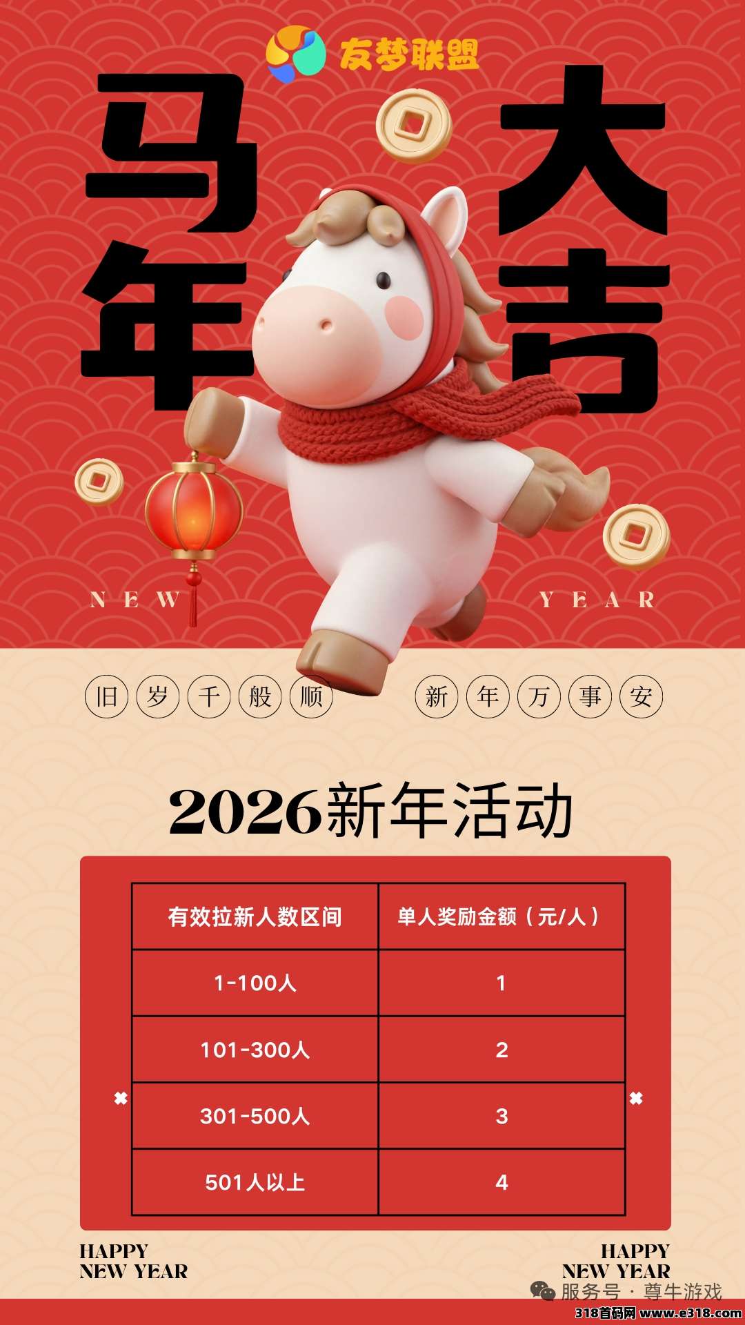 友推App，新春日常任务+抽奖，马年财运爆棚